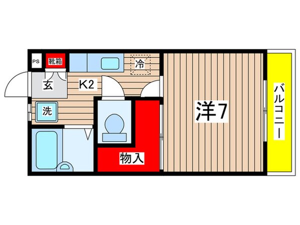 メゾンシャルムの物件間取画像